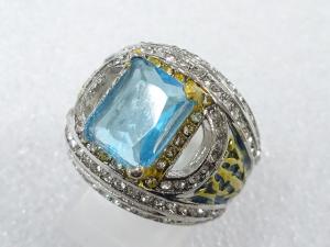 色石　指輪(16号)